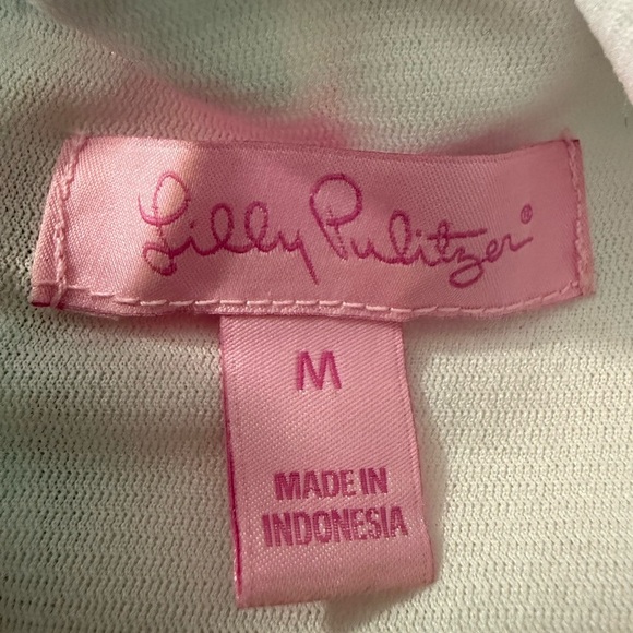 Lilly Pulitzer Arden Etuikleid Mini Serene Blau Gypsea Fransen Size M - Picture 2 of 10